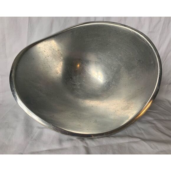 Nambe 569 Metal Alloy Silver Butterfly Serving Bowl 11” VTG MCM - Picture 2 of 8